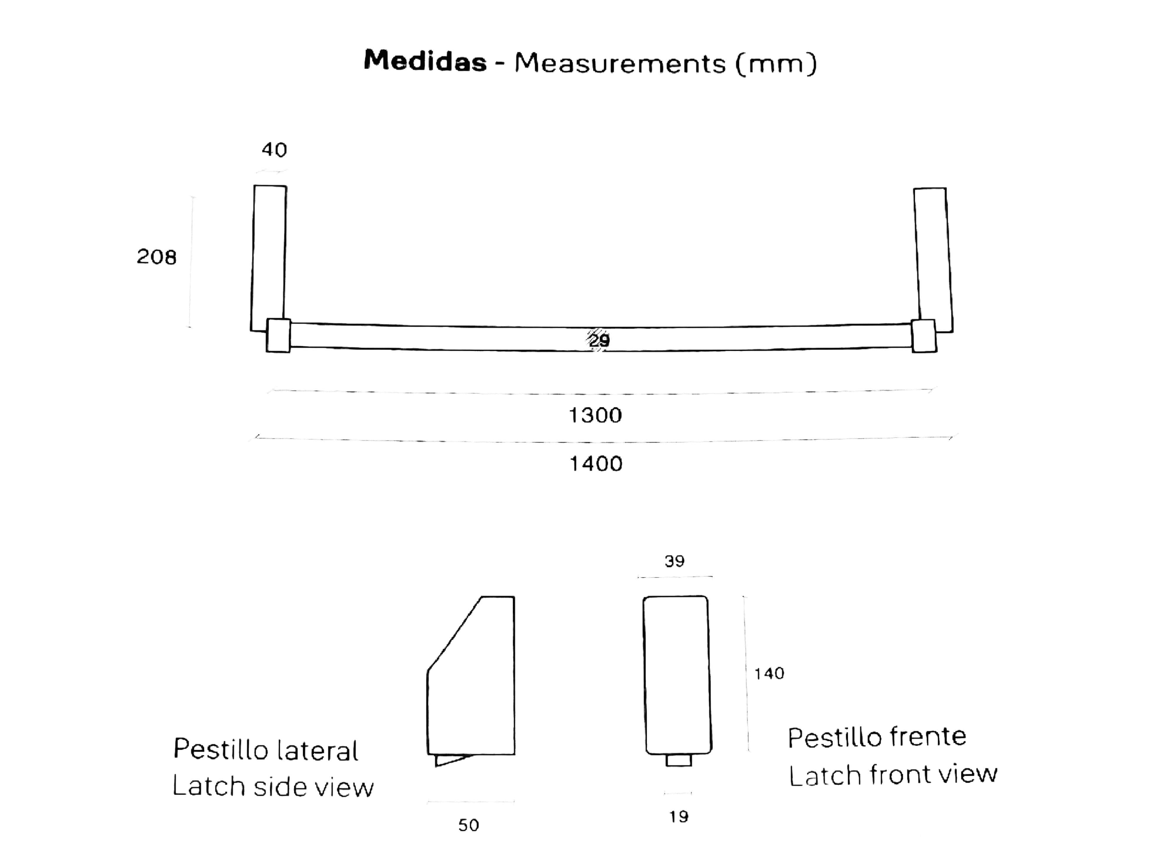 Barra Antipánico Orlando 2 Puntos