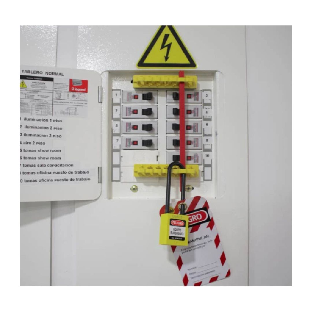 Candado Gancho Metálico Amarillo B