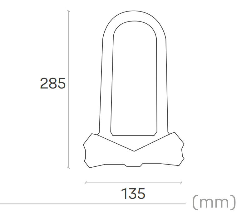 Candado Bicicleta YT285 - (285mm)