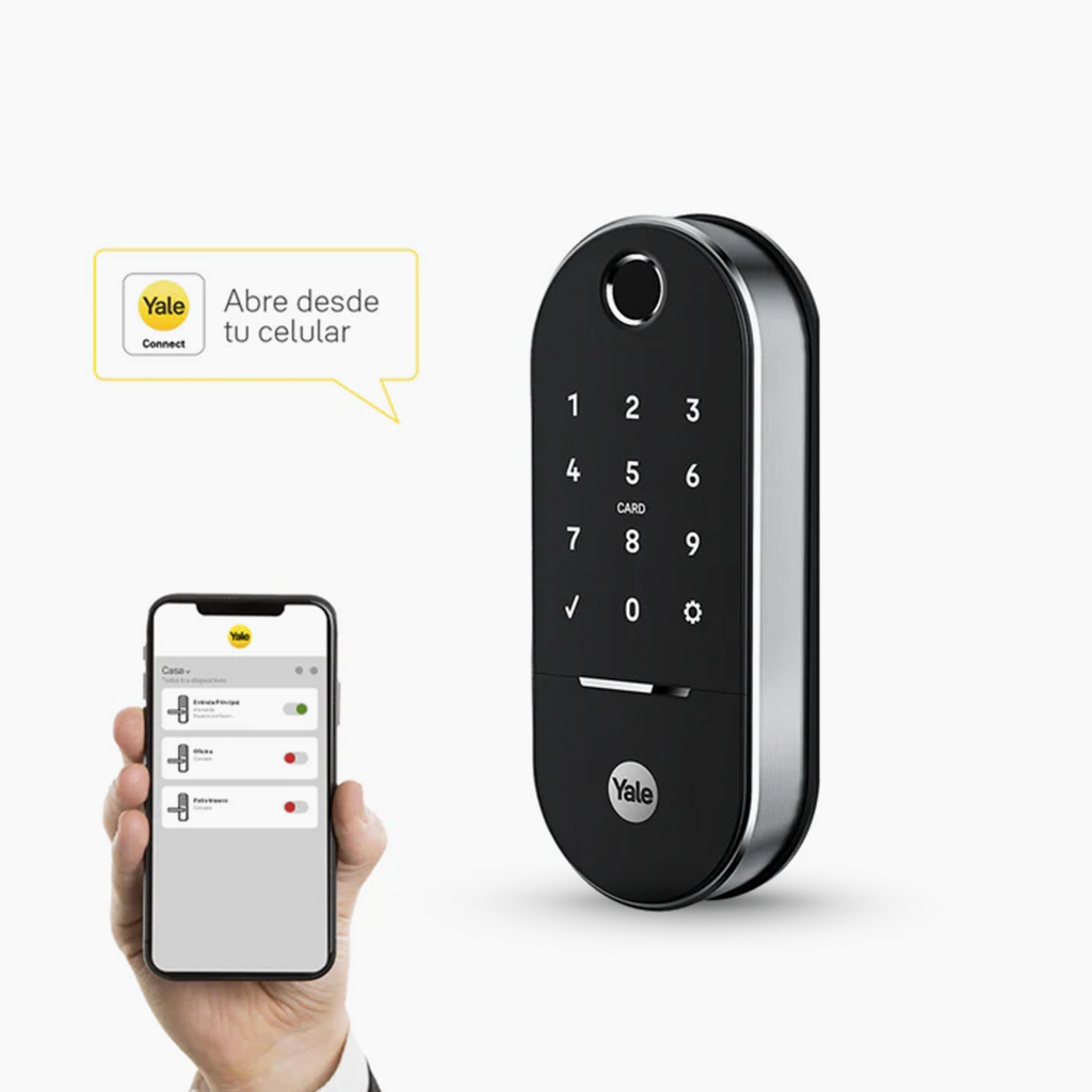Cerradura de embutir Digital LIA + kit apertura con celular*