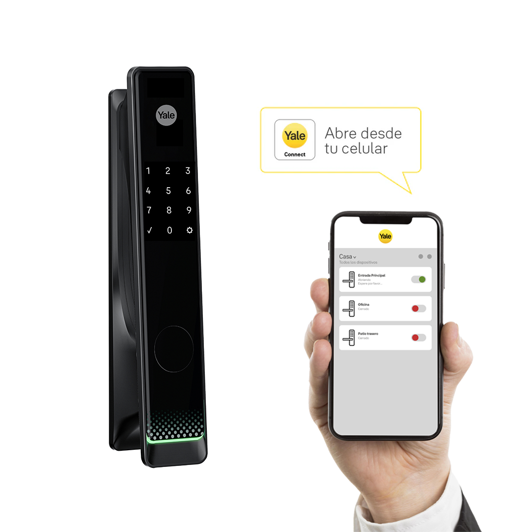 Cerradura Digital de Embutir Gemini con módulo para abrir desde el celular