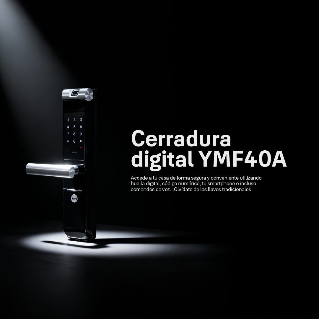 Cerradura digital YMF40A + kit apertura con celular*