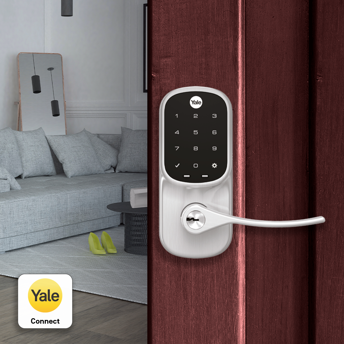 Cerrojo Digital YRL226 con módulo para abrir desde el celular