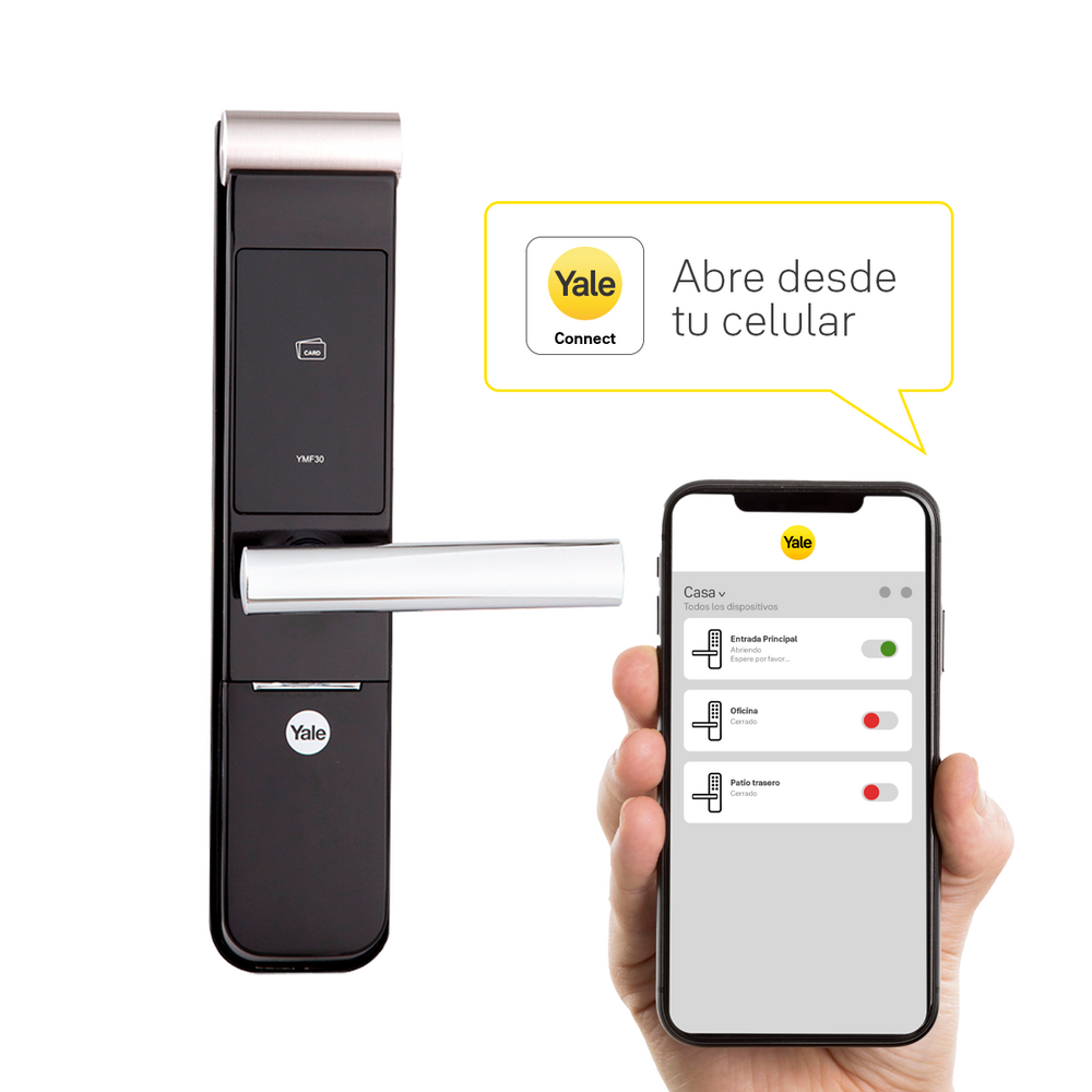 Cerradura Digital YMF30A con módulo para abrir desde el celular