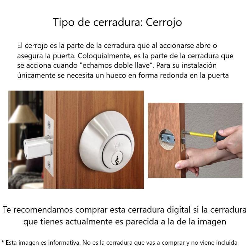 Cerrojo Digital YRD226 Bronce Oscuro. Apertura con Clave y Llave