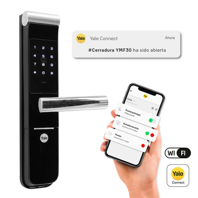 Cerradura Digital YMF30A + kit apertura con celular*