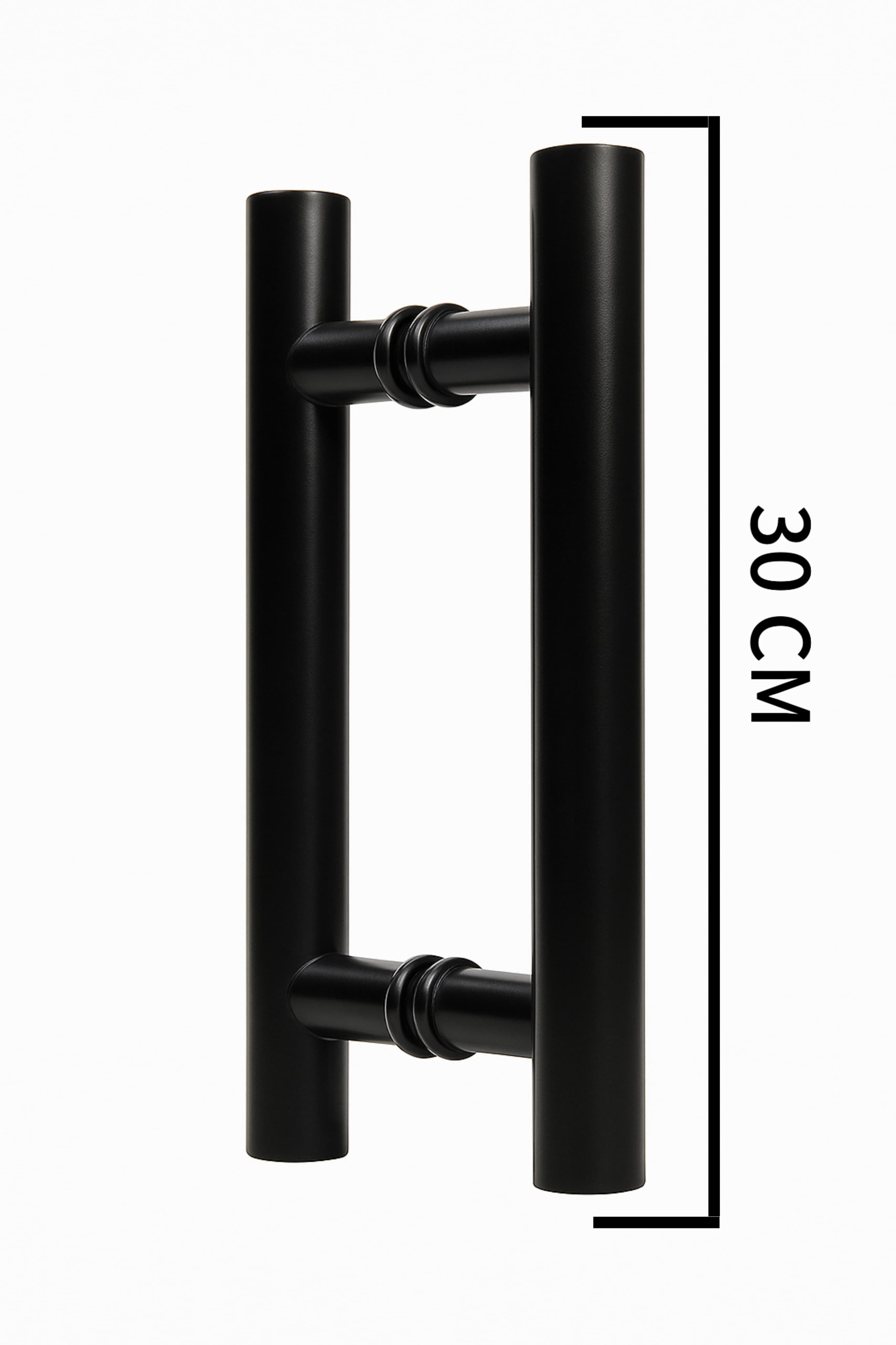 Jaladera Tipo H Negra 30CM
