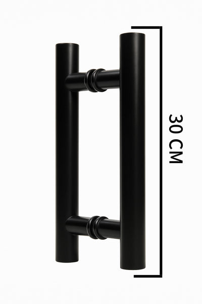 Jaladera Tipo H Negra 30CM