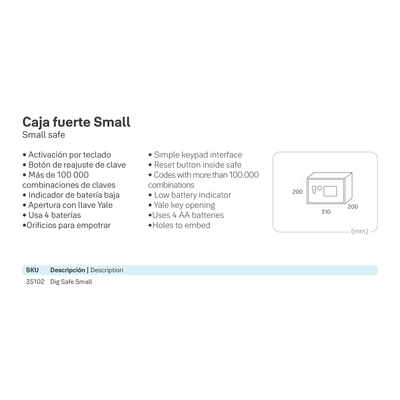 Caja Fuerte Small*