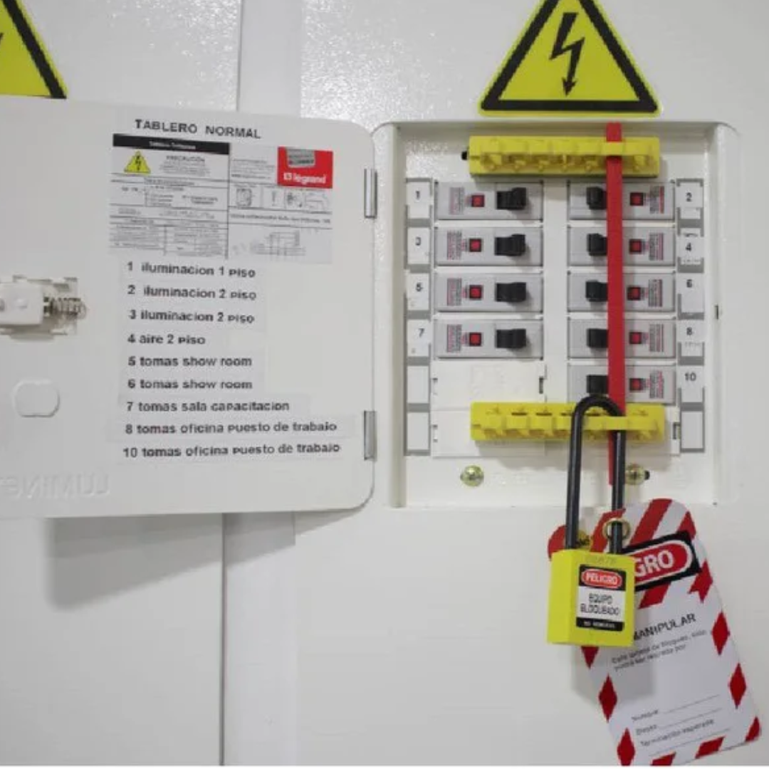 Candado Gancho Largo Nylon Amarrillo B