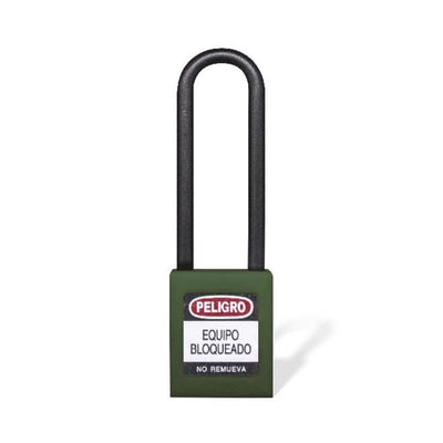 Candado Gancho Largo Nylon Verde B