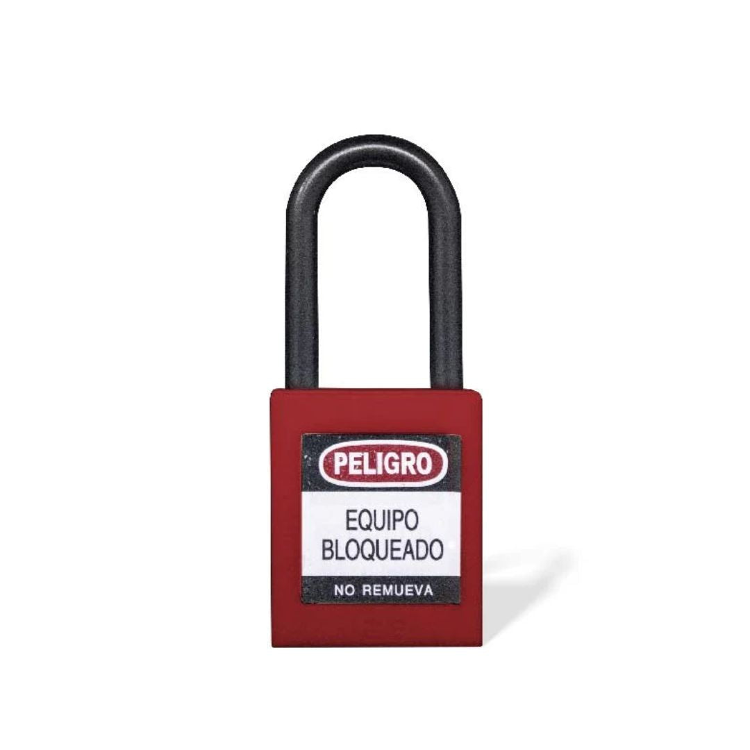 Candado Gancho Nylon Rojo B