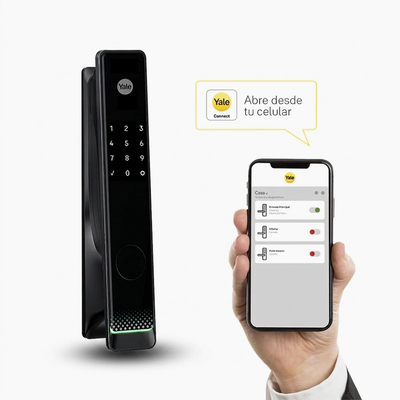 Cerradura Digital de Embutir Gemini + kit apertura con celular*