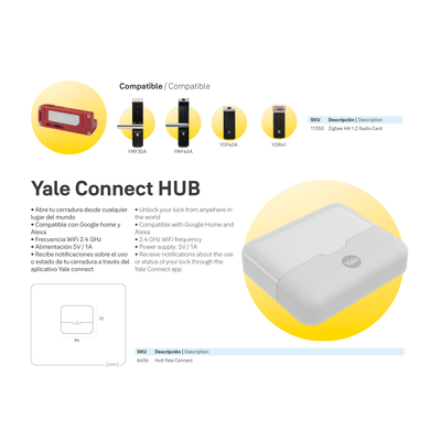 Módulo de integración Zigbee (Cerraduras YMF - YDF)*