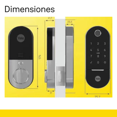 Cerradura de embutir Digital LIA*