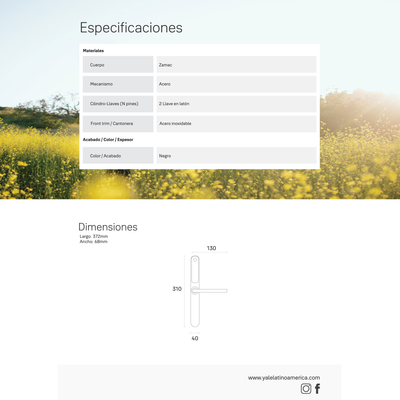 Cerradura Digital YDM60*