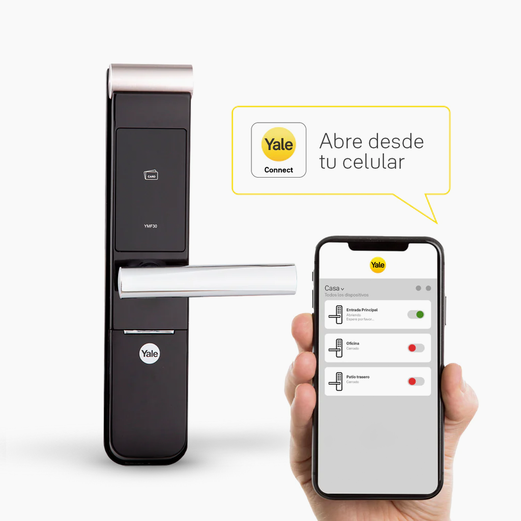 Cerradura Digital YMF30A + kit apertura con celular*