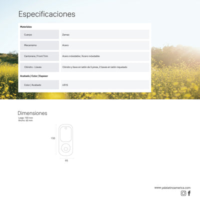 Cerradura Digital YRD226*