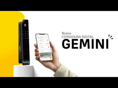 Cerradura Digital de Embutir Gemini + kit apertura con celular*