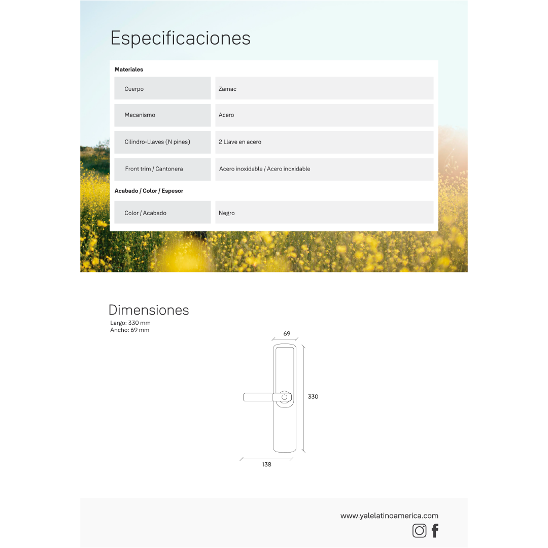 Cerradura Digital YDM50*