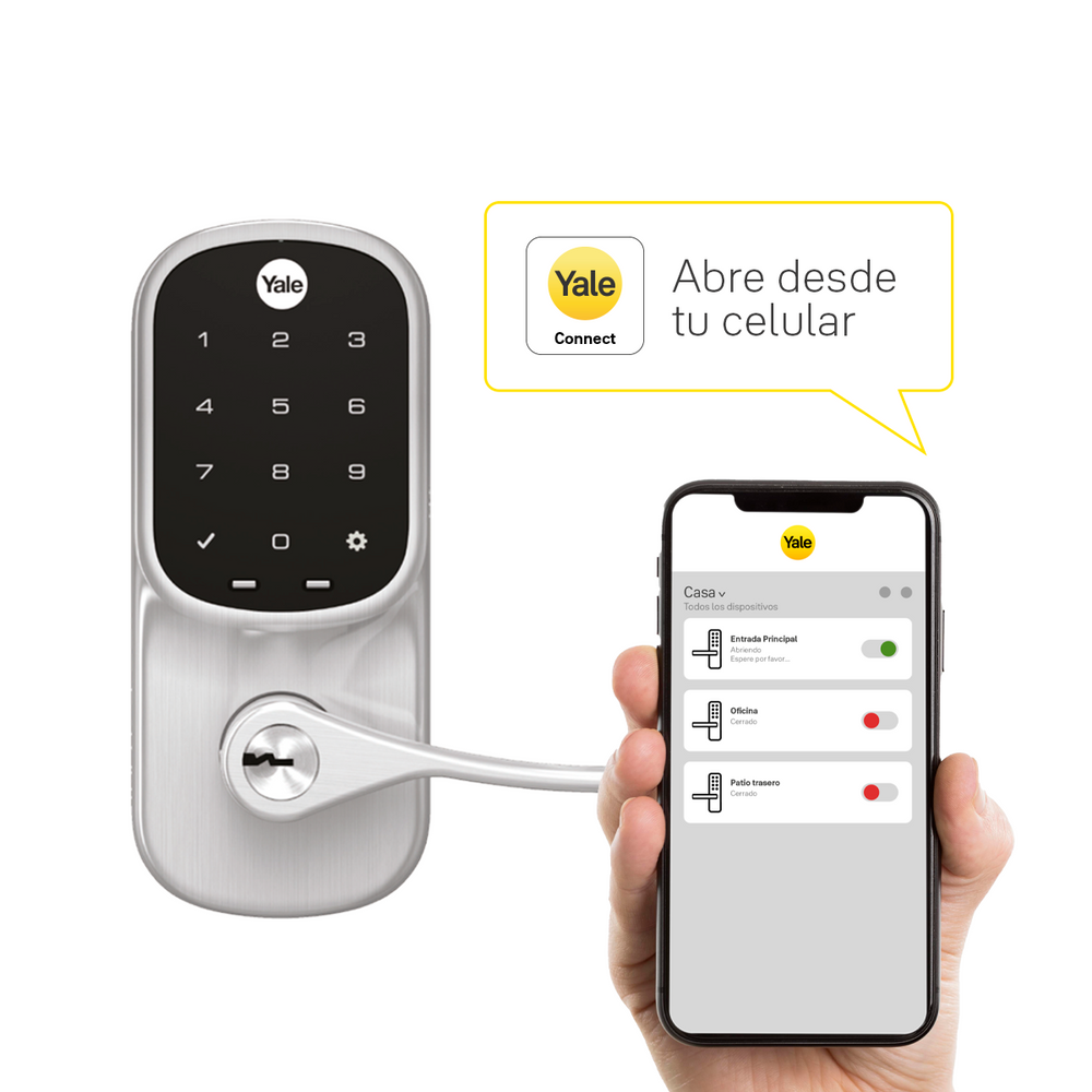 Cerrojo Digital YRL226 con módulo para abrir desde el celular